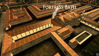 Animation of ancient Roman Fort in Caerleon Wales [upl. by Kerge684]