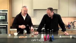 How to make a frappé coffee using an aerolatte milk frother [upl. by Suitangi]