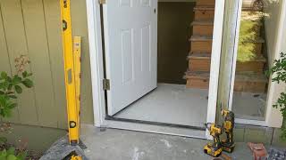 Jeld Wen Front Door Installation  Really crappy products and craftsmanship PART 1 [upl. by Ylrrad520]