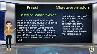 What is Difference Between Fraud amp Misrepresentation [upl. by Fugazy]