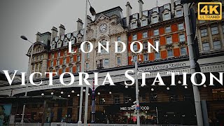 London Victoria Station Walk Through England 4K [upl. by Esaj45]