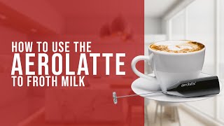 How To Use the AeroLatte To Froth Milk [upl. by Hsiekal999]