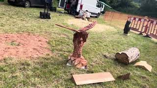 A fabulous range of wooden sculpture at Caerleon festival 2024 [upl. by Pall564]