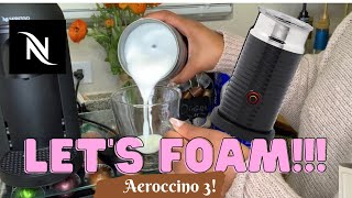 How To Foam Milk With Aeroccino 3 Make Coffee With Foam Tips amp Tricks  Easy Foamed Latte Recipe [upl. by Mcintyre516]