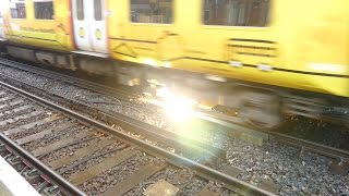 Merseyrail 507 009 making arcs at Birkdale station [upl. by Durtschi]