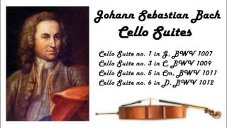 Johann Sebastian Bach  Cello suites in 432 Hz great for reading or studying [upl. by Enywtna437]