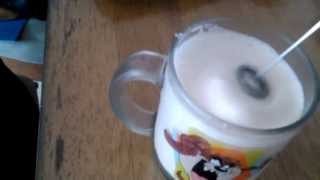 Aerolatte Review Frothing Cold Milk In Under 1 Minute [upl. by Kehsihba]